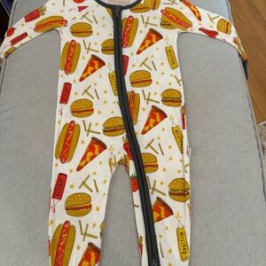 HTF Fast Food Little Sleepies Zippy 3-6mo